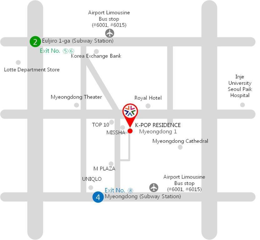 K-Pop Residence Myeongdong 1 Seoul Exterior foto